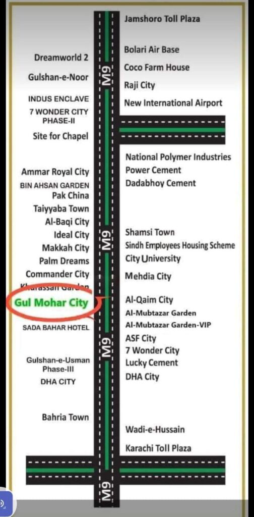 Gulmohar City location Map.